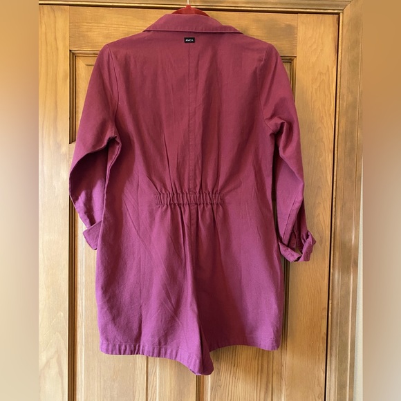 RVCA Chance Lounge Romper in Rose - Picture 4 of 6